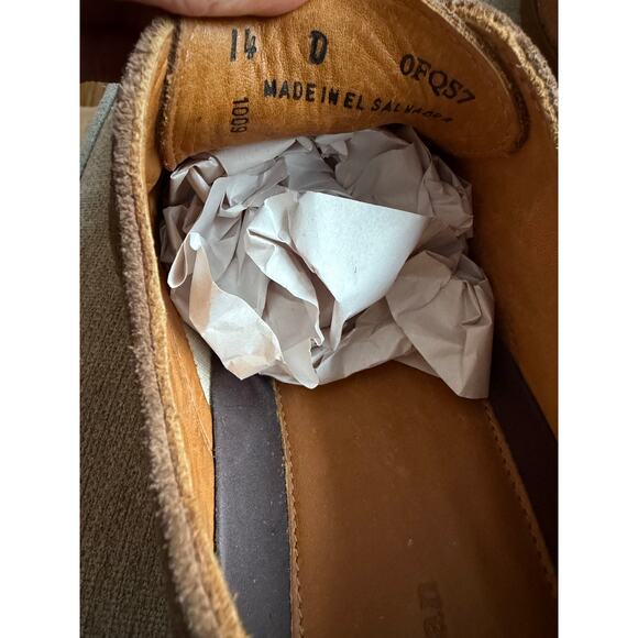 L.L. Bean Men\'s‎ Beige Leather Suede Oxford Shoes Sz 14 main image 11
